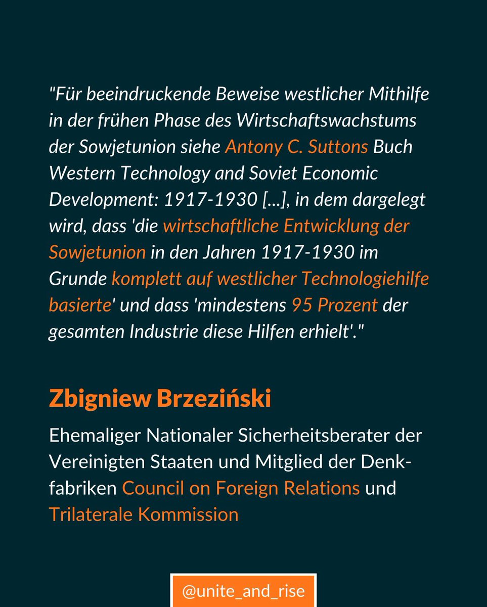 UniteRise's tweet photo. @maxotte_says Es ist sinnvoller mal über den Aufbau der UdSSR durch das Anglo-amerikanische Empire und dessen Konzerne zu berichten. Die Operationen in Russland dienten primär dazu, die „Weißen“ Armeen zu sabotieren und den Kommunisten zur Macht zu verhelfen. https://t.co/92D9nhFhQn
