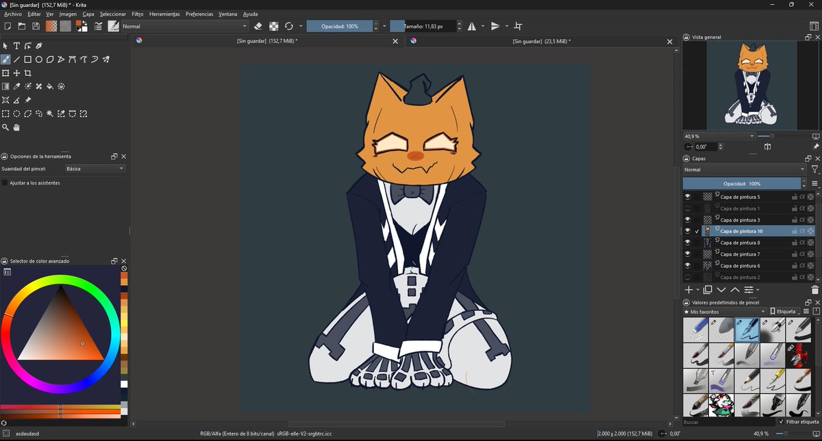 capy_dot_com's tweet photo. tuxedo spice wip https://t.co/CdDzxNiB6K