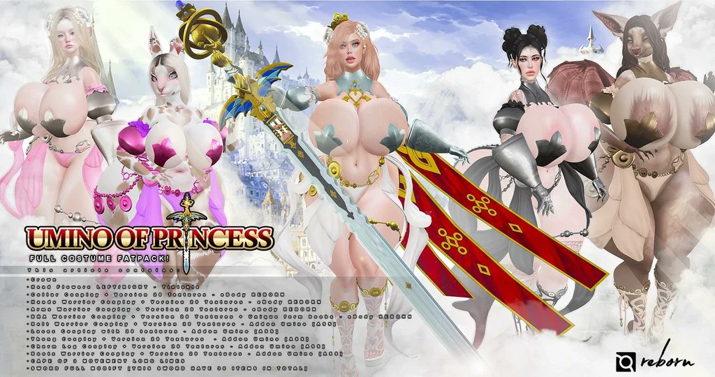 BeautyEbody's tweet photo. REBORN Event by eBody! ❤
Brand: Umino
Item: Umino of Princess
Original Post:
https://t.co/NqOlqvByhb
Taxi:
https://t.co/Y4wKg9u9LB
#secondlife #ebodyreborn #secondliferoleplay #uminosl https://t.co/ubJ6c2fgga