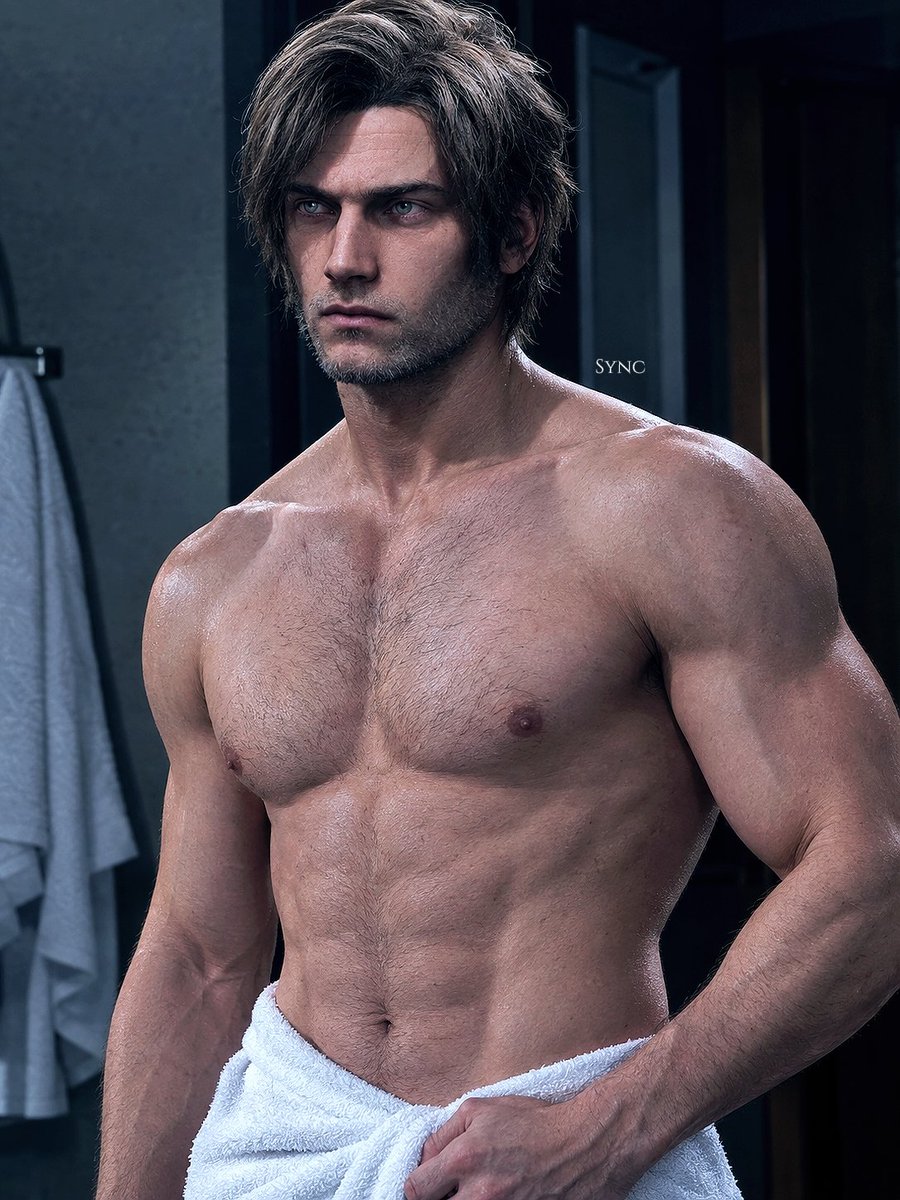 Synclsk_'s tweet photo. Leon, can you take the fucking towel off?

#ResidentEvil #LeonsKennedy #Re9 #rebhfun #requiem https://t.co/FRCyCaV41V