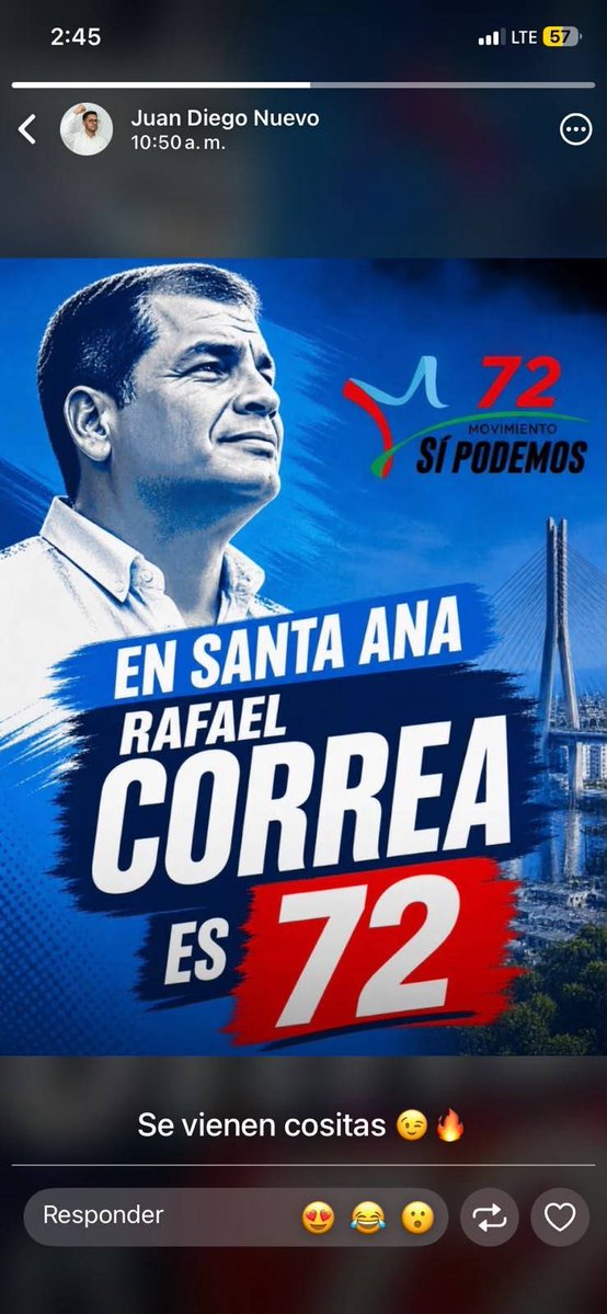 MashiRafael's tweet photo. Esto NO es cierto. Nuestra candidata a la Alcaldía de Santa Ana es Ingrid Bravo, listas 17-64.
Va a ser una campaña difícil. Nos quieren confundir. Hay que estar muy atentos y jamás olvidar que todo esto es porque el drogo pelafustán ordenó a sus lacayos en Fiscalía y TCE que proscribieran a la RC5.
¡SINVERGÜENZAS!
#EcuadorVencerá