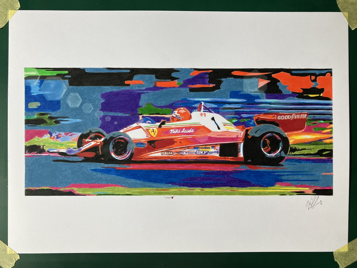 NGAutoArt's tweet photo. Niki Lauda, Ferrari 312T2 1976. Pencil, A3 Bristol Board.
This piece was £300+p&p but for this weekend only, you can secure it for £200+p&p!
Thank you all for looking.
#FerrariFriday #NikiLauda #F1 https://t.co/eWJzURbiD1