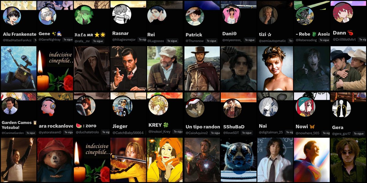 MadHatterFanAcc's tweet photo. @GeneNightray @rafa__mr @hitagiesmejor @Lugossss @F4rGallifrey @miyeonsss_ @semiautopmatic @Rebereading @DrillMothArt @CanimeGarden @yatorateam0 @duchatetrolo @CatchBaby56664 @Inokori_Krey @CaioAquino2 @IloveSDT @digitalman_25 @nowhere_565 @gera_gzz17 46/50
Personaje favorito del cine 🎥 https://t.co/XUb8v4TkuK