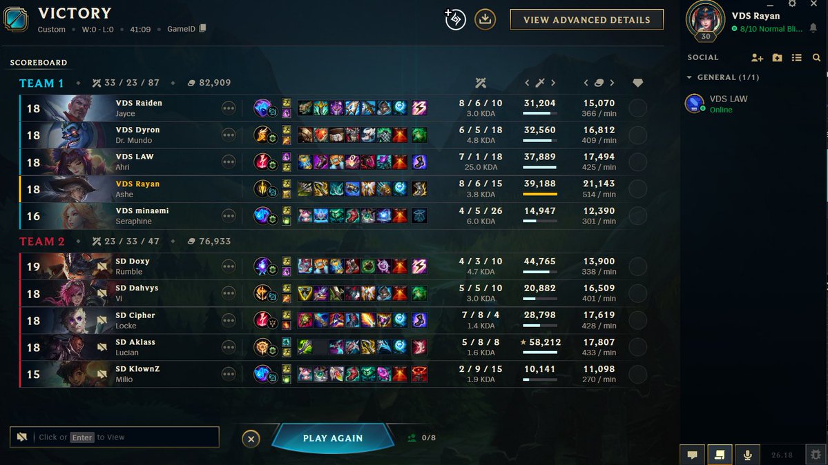 asfddkjsjh's tweet photo. disgusting performance from me wp to my team getting usual setup for next game https://t.co/zrOMP5ki4e