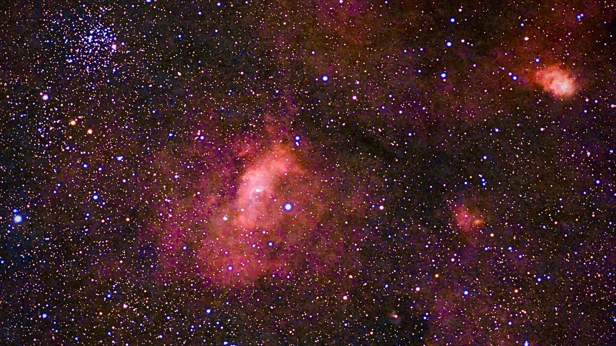 acorncarver's tweet photo. Tonights target was the Bubble Nebula with the DwarfLab Mini, again will revisit this and stack the images for a better result https://t.co/blzfT9weIe