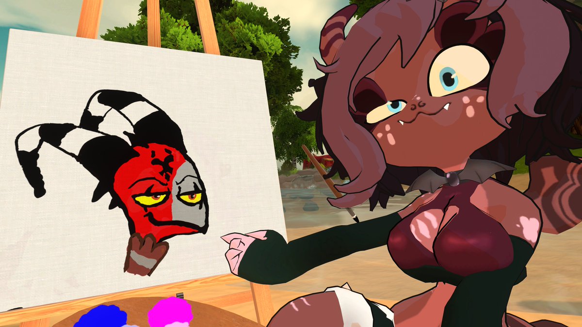 FeatherSketchVR's tweet photo. I'll try to post more vrchat pictures soon :> https://t.co/QdPCUevFqV