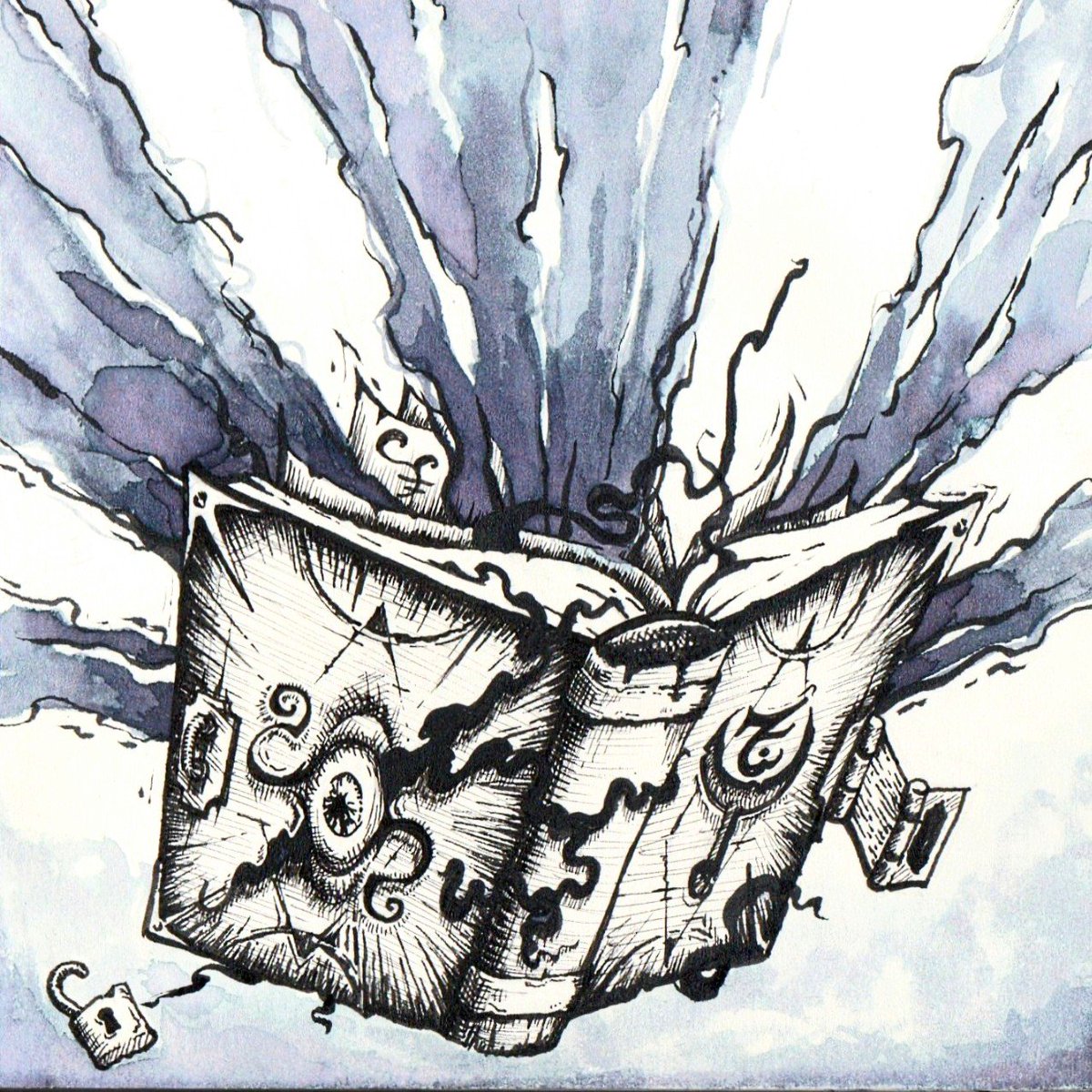miro_nova_art's tweet photo. You open an old, almost falling apart locked book and it goes 👁️

Eldritch tome
Day 1-2 of #chtober
#chtober2026 https://t.co/aDTArwNjS9