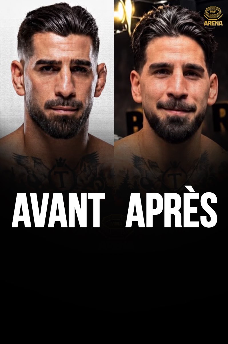 MMArena_'s tweet photo. 😅😳 Le visage d’Ilia Topuria AVANT son combat contre Justin Gaethje 🆚 le visage d’Ilia Topuria 4 mois APRÈS 

Déformation définitive ou prise de poids ? https://t.co/f4NWLvx4pU