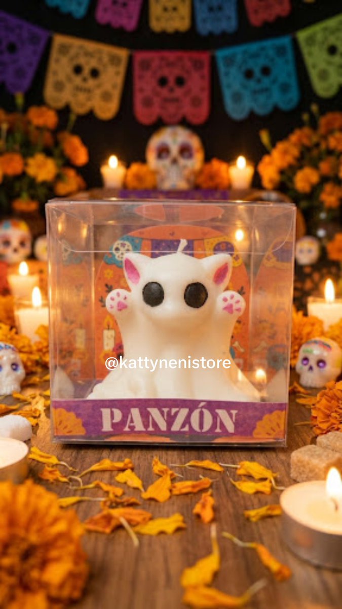 KattyNeniStore's tweet photo. ¡Alerta de ternura sobrenatural! 👻🙀🐾
Llegaron los tres michis velas más adorables de la temporada. Tres modelos diferentes hechos a mano.
Listos para regalar. En cajita de acetato, con su decoración y con nombre.
Pide tus velas para tu ofrenda. https://t.co/CbkqRZQKcS