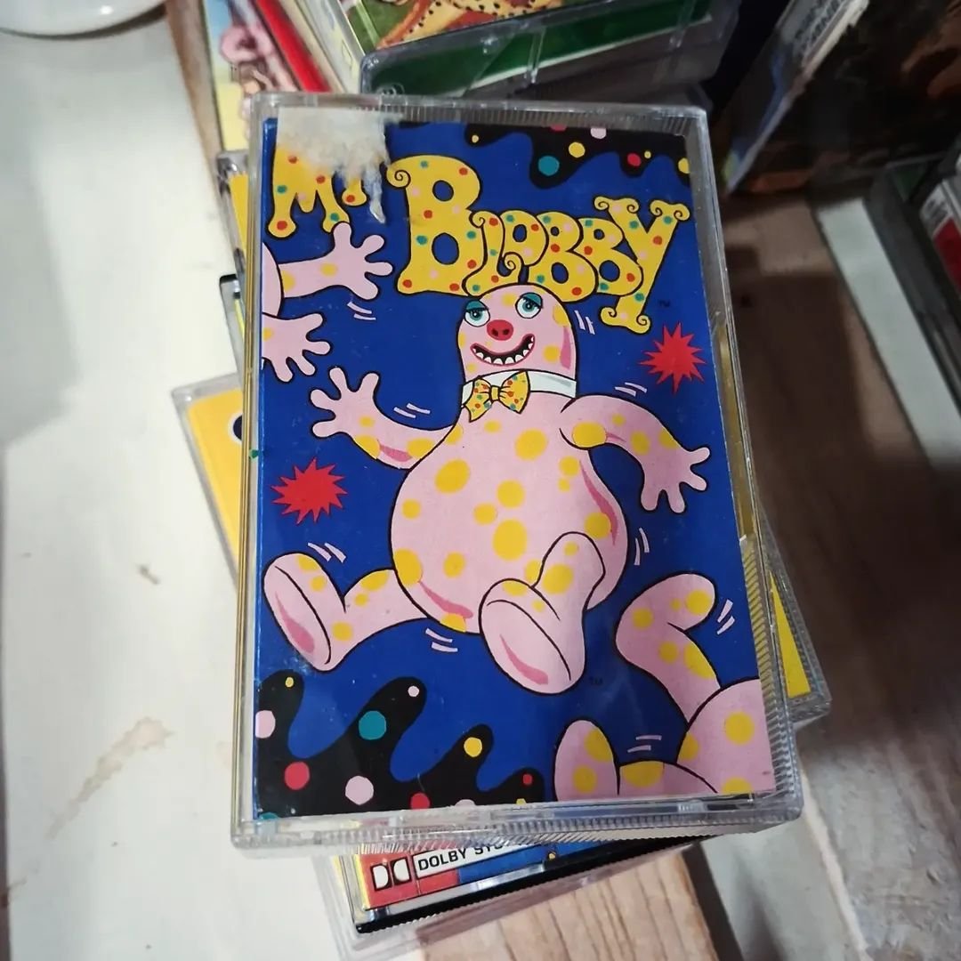 WhosThatGav's tweet photo. I didn't buy it. Surprisingly. #charityshop #MrBlobby #cassettesingle https://t.co/1tHNQJiI3C