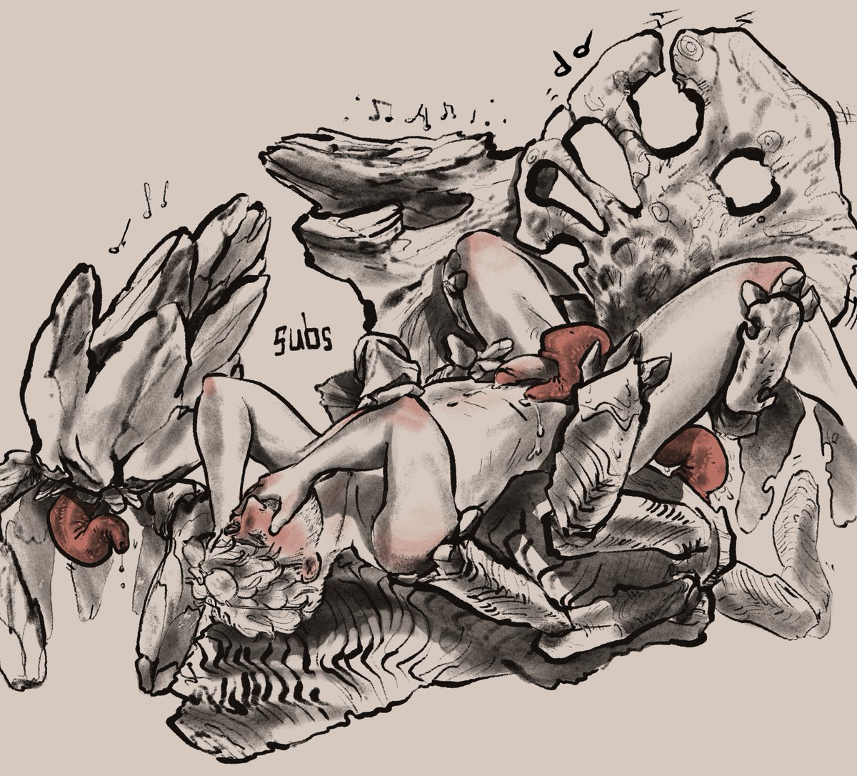 phthalo_spice's tweet photo. Day 2 of kinktober: orgy/embarrassment 

Getting explored to detail by the eridian council sure must be an original experience
#phm #grace #nsfw https://t.co/xzaUOmZQp4