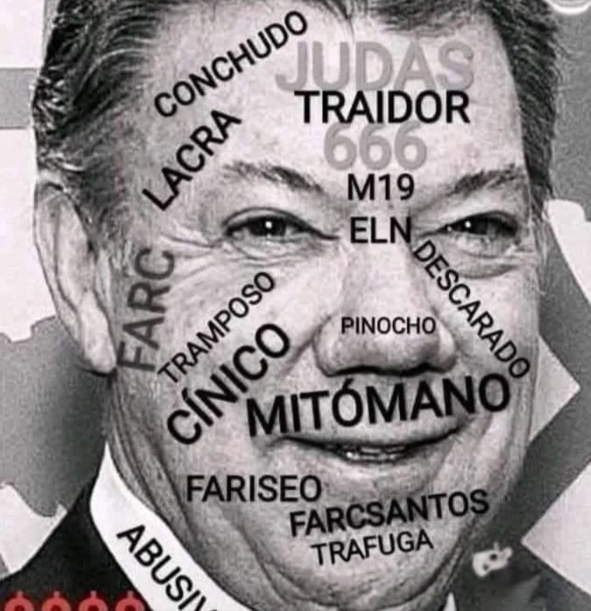 chatos62's tweet photo. Este HIJO DE PUTA @JuanManSantos 
inició la DESGRACIA 😡 de Colombia https://t.co/UiQBaFpxRd