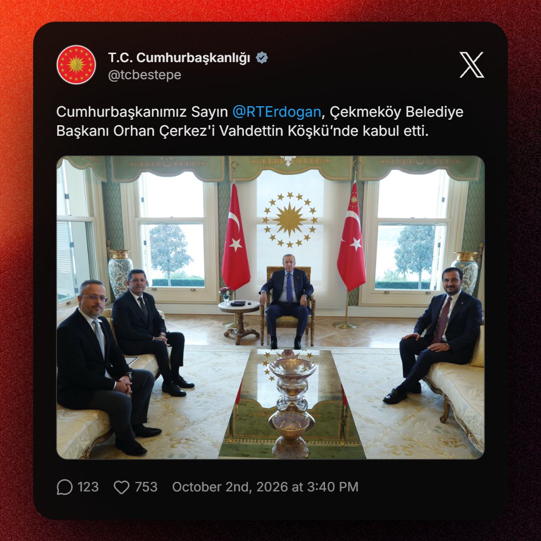 vrysehaber's tweet photo. Cumhurbaşkanlığı hesabından, İstanbul’da el değiştiren birçok belediyenin başkanları ile Cumhurbaşkanı Erdoğan’ın bir arada yer aldığı fotoğrafın paylaşılması dikkat çekti. https://t.co/Pwoo9QwqLT