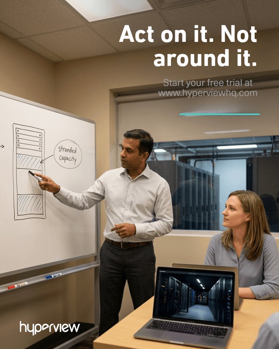 HyperviewHQ's tweet photo. Costs climb when stranded capacity, rack use, and energy data sit in separate tools. Hyperview puts them in one workflow, so teams can act faster. Start a free trial.

See Your Next-Level Insight Now https://t.co/1eRx5QPbEz https://t.co/Xy948ijdCC