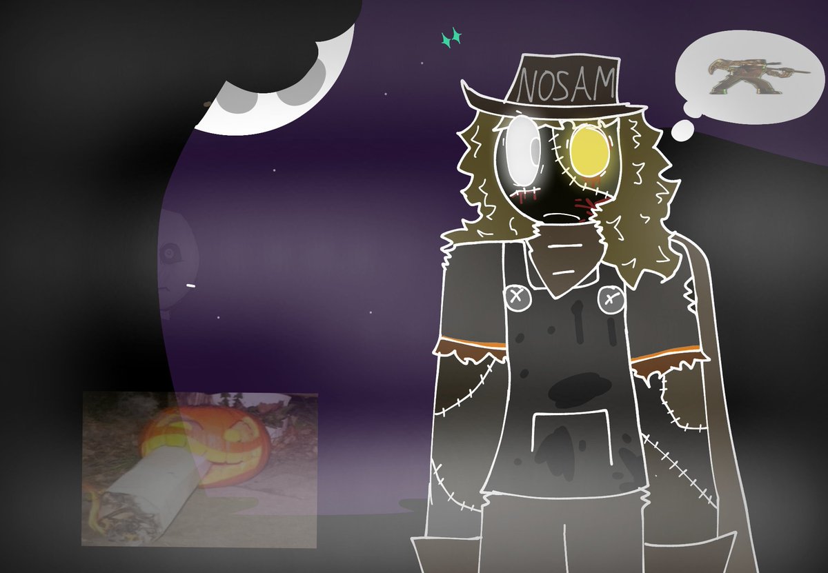 Fantasma_Legal_'s tweet photo. Chiki chiki cha chiki chiki cha brumaski! Halloween for everyone wow,and this is my oc malame amarelo https://t.co/Eez4SomR2o