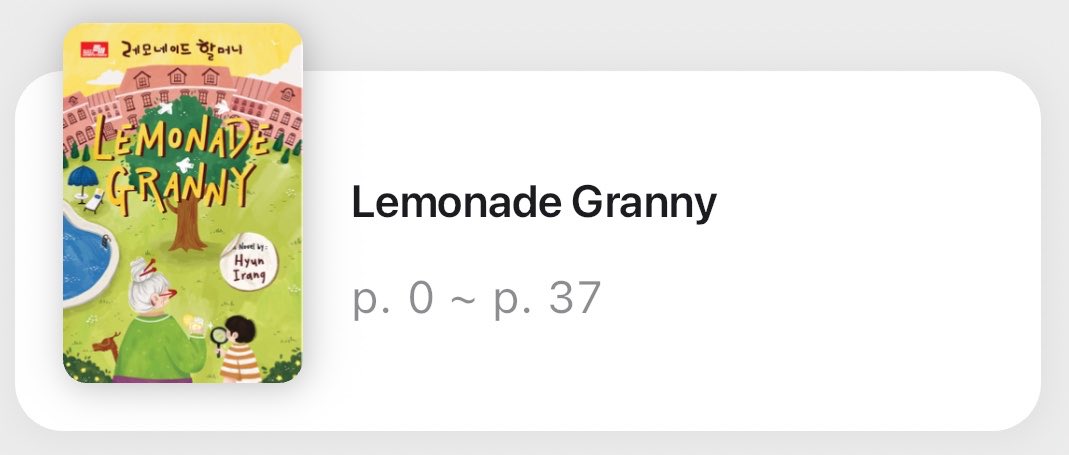 ethestial's tweet photo. day 2
📖 Lemonade Granny
⋆˙⟡ p. 0–37
#8to8Reading #ABiteToRead #TrickOrRead ✓⃝ https://t.co/8i6Ohk0pdw