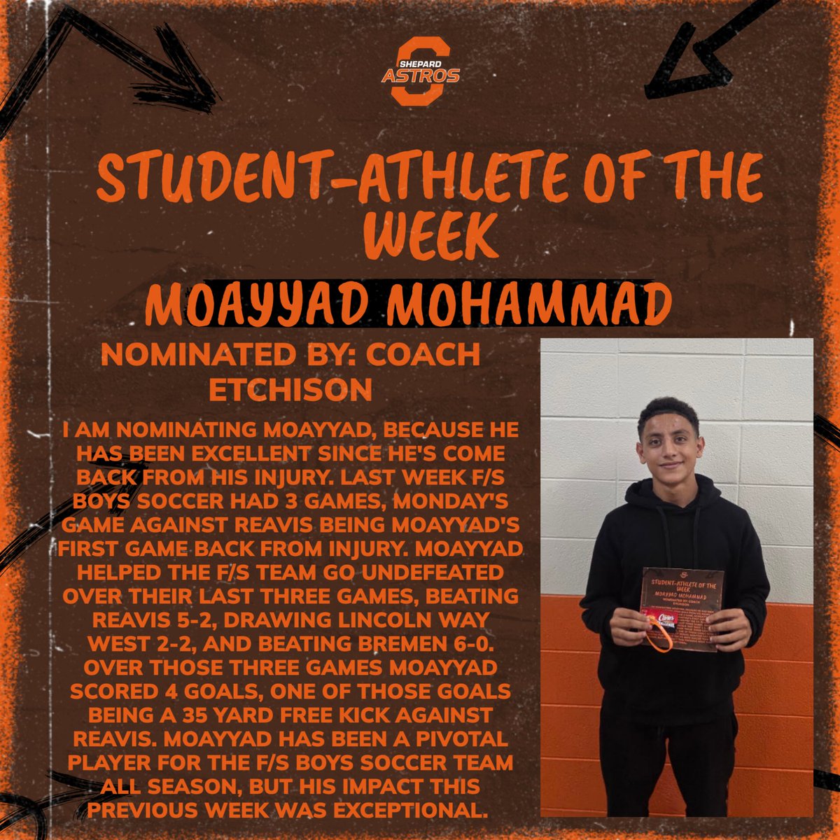 ABS_Athletics's tweet photo. Congrats to this week's Athletes of the Week, three individuals achieving some tremendous accomplishments in each of their sports. https://t.co/FYPrP4M4FI