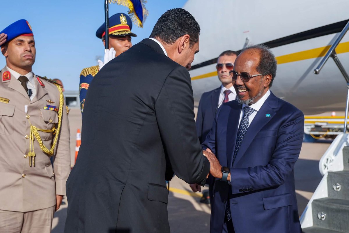HassanSMohamud's tweet photo. I arrived in Egypt to participate in the Alamein Africa Forum focused on advancing investment &amp; economic cooperation across our continent.I look forward to highlighting Somalia’s growing investment opportunities &amp; engaging fellow African leaders on enhancing economic partnerships https://t.co/CzM951dxrb