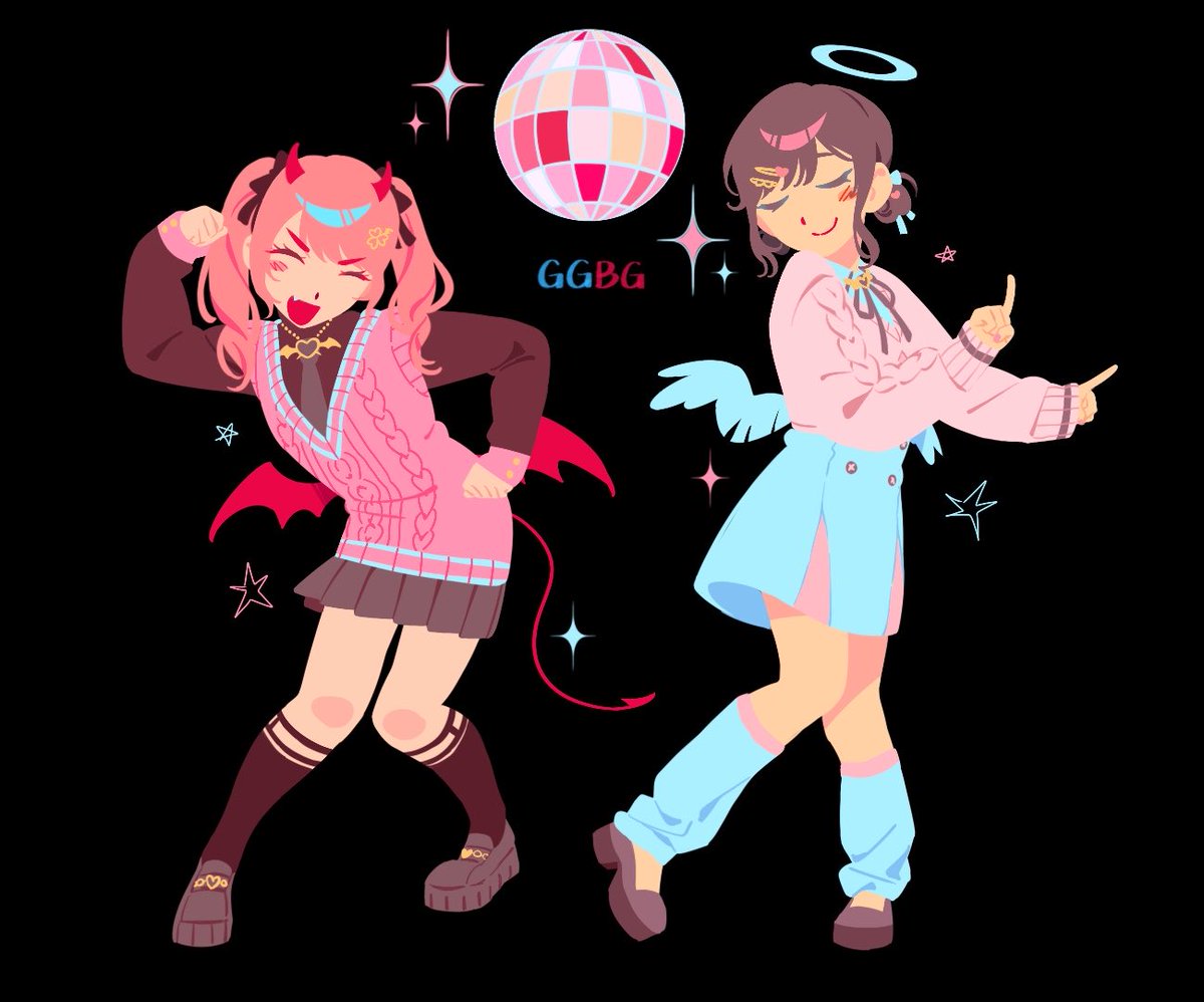 bloocheaz's tweet photo. Good Girl Bad Girl #prsk_FA https://t.co/aULTjElpW8