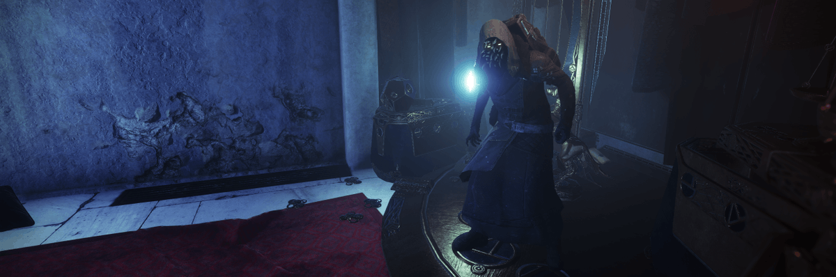 D2_Director's tweet photo. This Week at Xûr (Oct 2 - Oct 6)

Armor
› Hunter: Celestial Nighthawk, Omnioculus
› Titan: Peacekeepers, Precious Scars
› Warlock: Wings of Sacred Dawn, Mantle of Battle Harmony

Weapons
› Monte Carlo, Prometheus Lens, The Queenbreaker

Catalysts
› Sweet Business, Thunderlord

View full inventory: https://t.co/CsErZKuPv7 ↗