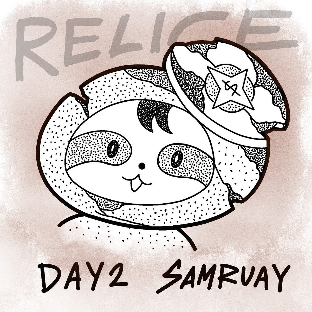 Pingpeww's tweet photo. Day2 : It's not New Samruay , it's Old Samruay 

#inktober2026day2
#inktober2026 
#inktober 
#sumruay #winnysatang https://t.co/qkjFSWPvd0
