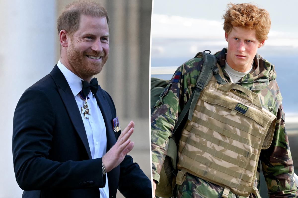 PageSix's tweet photo. Prince Harry admits he lost ‘part of my purpose and identity’ after leaving military in surprise NATO address https://t.co/jVukd1aPop https://t.co/MdqZIbL6Yc