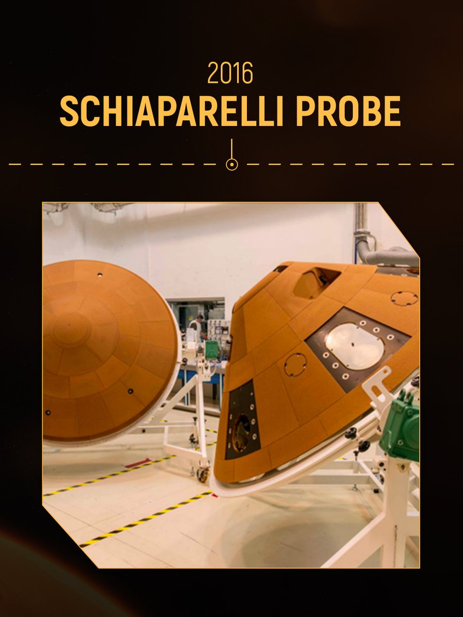 ArianeGroup's tweet photo. ExoMars, born from three missions: Beagle2 (2003), Huygens (2005), Schiaparelli (2016). Each one built ArianeGroup's expertise in atmospheric entry. https://t.co/AZXrMDRMdA