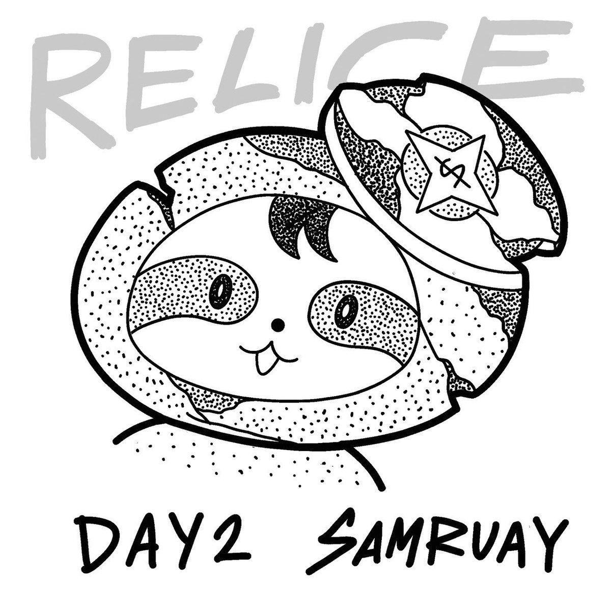 Pingpeww's tweet photo. Day2 : It's not New Samruay , it's Old Samruay 

#inktober2026day2
#inktober2026 
#inktober 
#sumruay #winnysatang https://t.co/qkjFSWPvd0