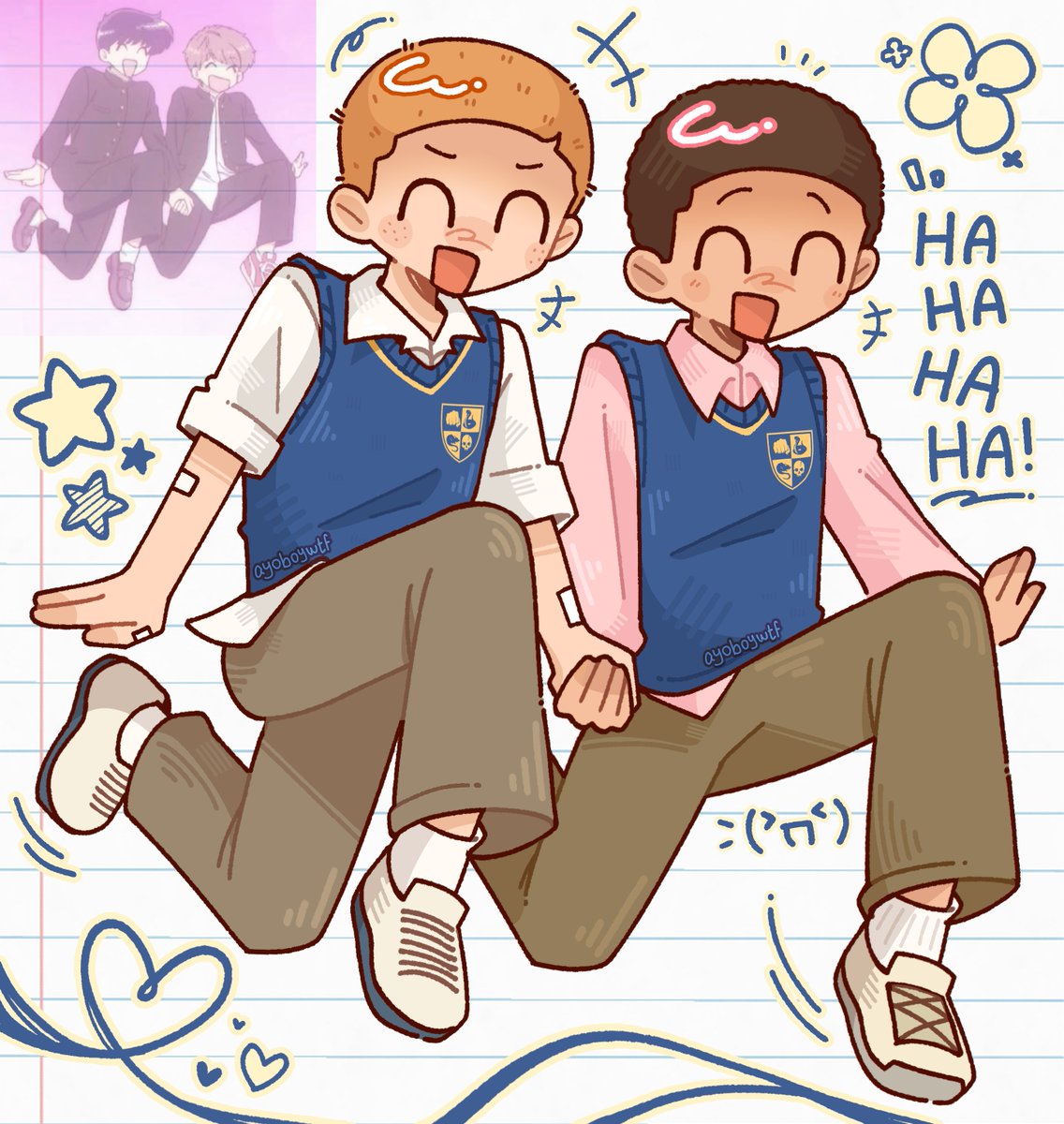 ayoboywtf's tweet photo. Hi I'm ren I'm back on twt!! people who like bully, chiikawa, manhunt, jjk, pls interact!!! I made these!! 99% of jimpete content on pinterest is made by me btw https://t.co/appSdMvcxw