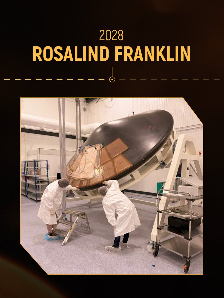 ArianeGroup's tweet photo. Today, that heritage protects Rosalind Franklin's 3.80-metre shield, the largest ever built in Europe. 🛡️

#RocketMakers #Civil #ExoMars https://t.co/52TkftLpkC