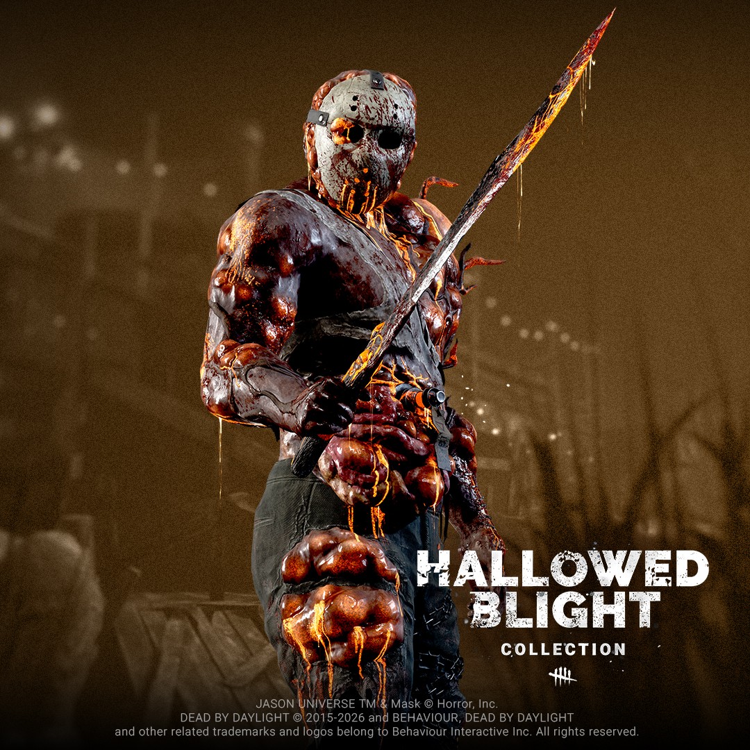DeadbyDaylight's tweet photo. In this horror movie, blight makes right.
The Hallowed Blight is back again with terrifying new Outfits for The Slasher, The Houndmaster, and The Knight. @JasonUniverse13 https://t.co/Vb03xZGOJT