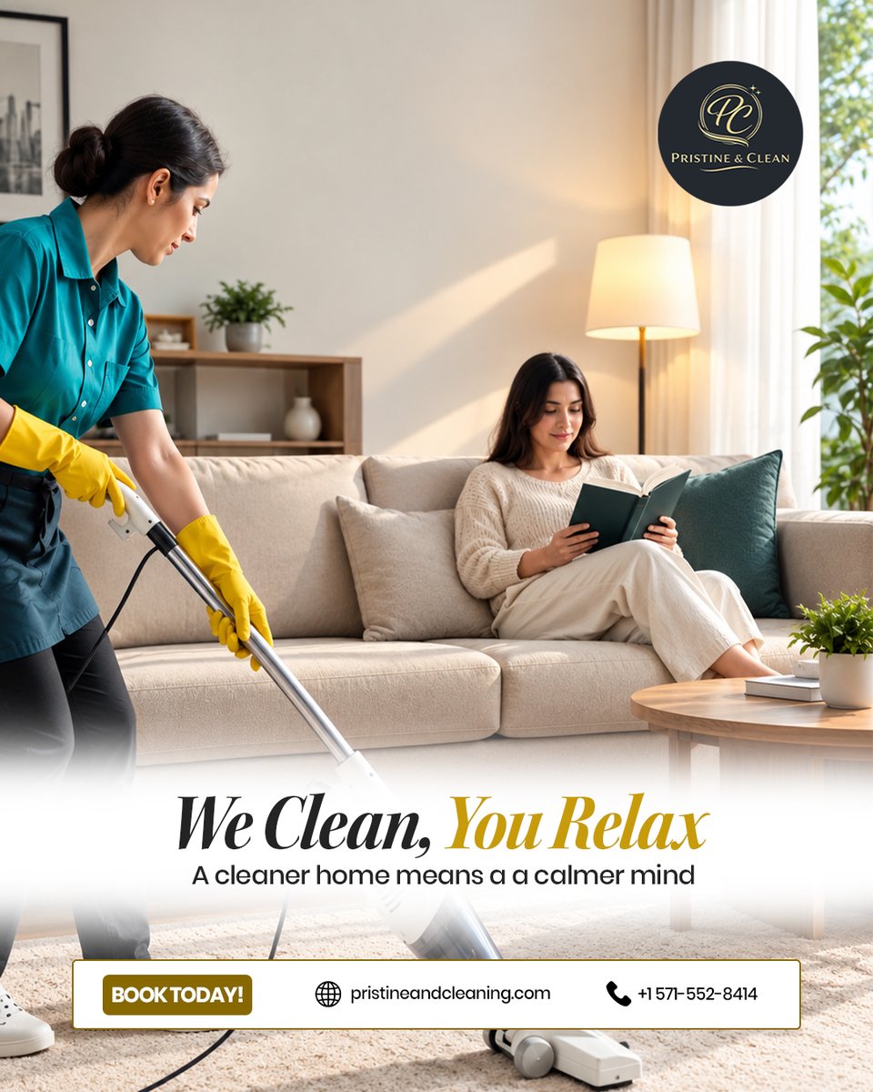 pac_clean's tweet photo. A Cleaner Home. A Calmer Mind.

You handle the important things. Let Pristine &amp; Clean handle the cleaning. Reliable services for homes, apartments, rentals, move-ins, move-outs

📞 +1 571-552-8414
 
🌐 https://t.co/UGeeg2a5pR

#CharlotteNC #HomeCleaning #HouseCleaning #DeepClean https://t.co/4w30JhPrwj