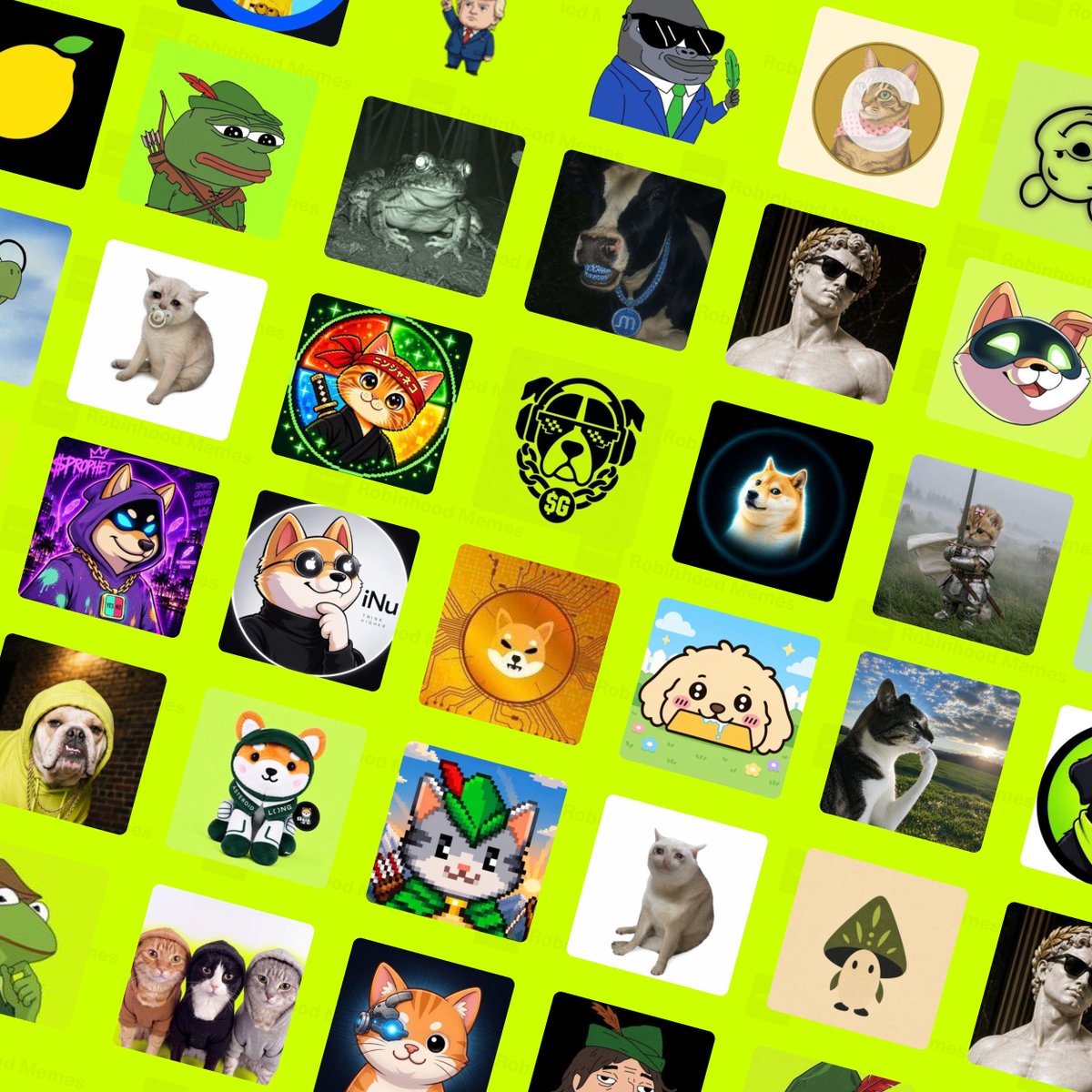 MemesRobinhood's tweet photo. Which Robinhood memecoin has your vote?

$BABYCASHCAT
$NINJACAT
$GOOD
$SIRIUS
$FRONG
$IF
$MOO
$BONER
$AI
$ROBINPEPE
$FRONG
$BUN
$INU
$SI
$SCHIFFY
$HMM
$HOODIE
$ASTEROID
$ROBINCAT
$CASHCAT
$SHROOM
$BONER
$HOODCATS
$CPU https://t.co/8bijo58WWJ