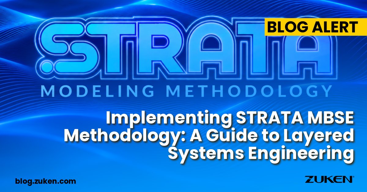 ZukenAmericas's tweet photo. 🧭 More model detail doesn’t automatically mean more understanding. STRATA uses layered decomposition & traceability to keep system knowledge connected as designs evolve. Explore the approach on the Zuken blog. https://t.co/YACMCjMMT8
#MBSE #SystemsEngineering https://t.co/wuBpKIBlQ1