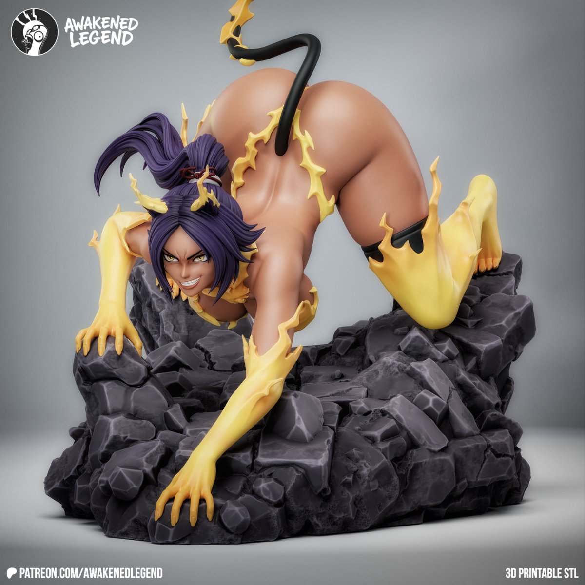 AwakenedLegend0's tweet photo. Yoruichi Shihouin- October Release
Yoruichi from Bleach is now available on my patreon,
induding her 3 different versions and 2 head switch-out
portraits.
#YoruichiShihouin #Bleach  #3DPrinting #STL https://t.co/m2V29ig5fq