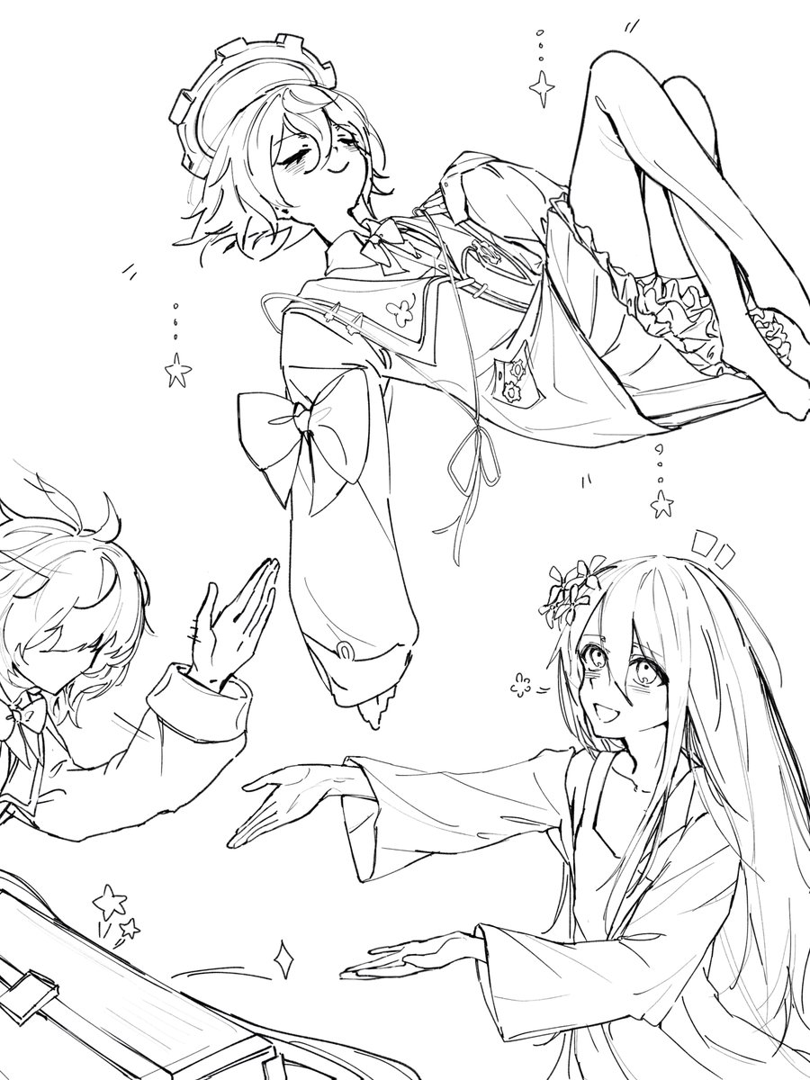 miyokku349's tweet photo. 3人も描いてるよwip https://t.co/281hhcbwRv