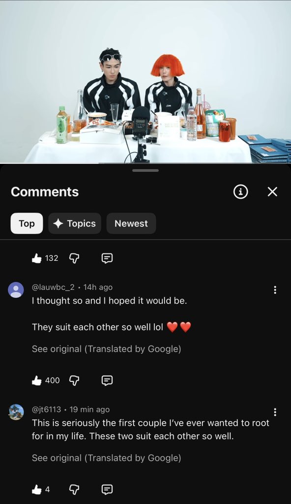 winterwhatever's tweet photo. New comments from knets under TOP and NANA’s mukbang vlog 🥹🥹

“Aren't they seriously the best-matched celebrity couple of all time?? Be happy, both of you!”

”This is seriously the first couple I've ever wanted to root for in my life. These two suit each other so well.” https://t.co/THA4iTnYkc
