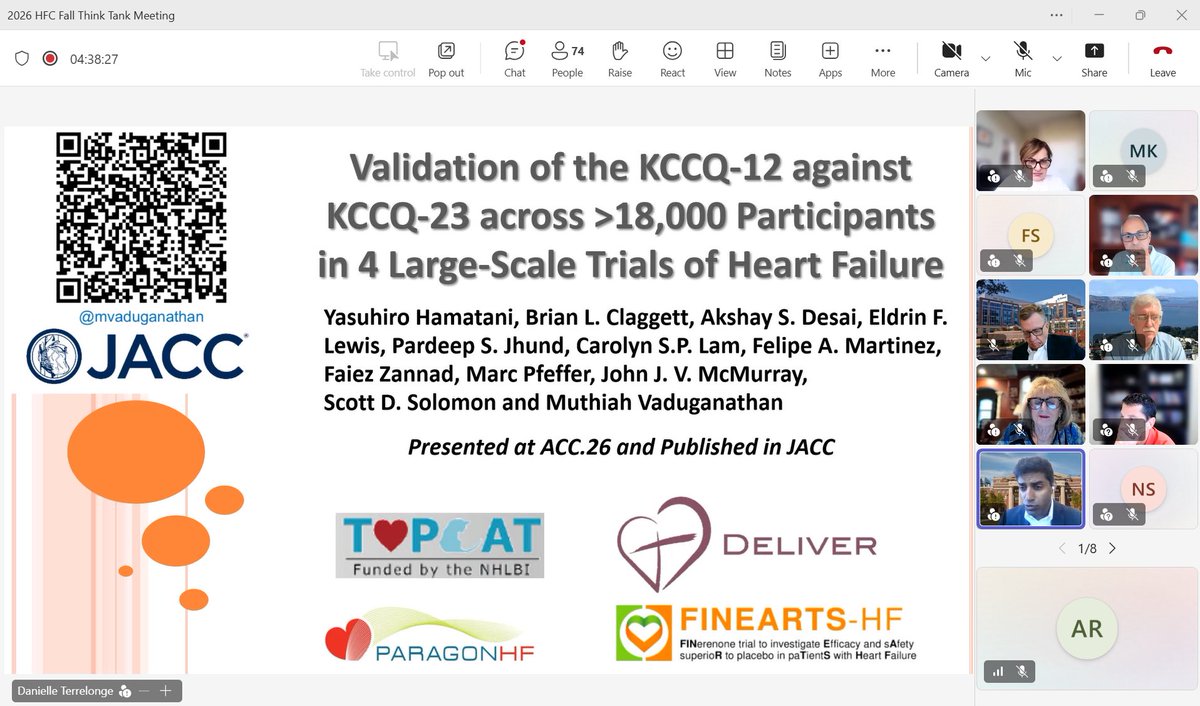 hfcollaboratory's tweet photo. Wrapped up an incredible Fall 2026 HFC Think Tank Meeting π
Thank you to everyone who joined us today to share ideas, perspectives, and insights across academia, industry, regulatory stakeholders, and the broader heart failure community.
#HFC #ThinkTankSeason #HeartFailure https://t.co/AUsDGGnSMQ