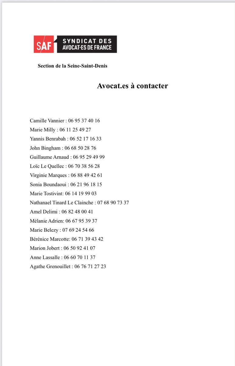 inyreys's tweet photo. d’ailleurs je laisse ici une liste d’avocats disponibles pour assister les jeunes(lycéens ou étudiants) en gav dans le 93!!!! https://t.co/ZjvsaBuxgB