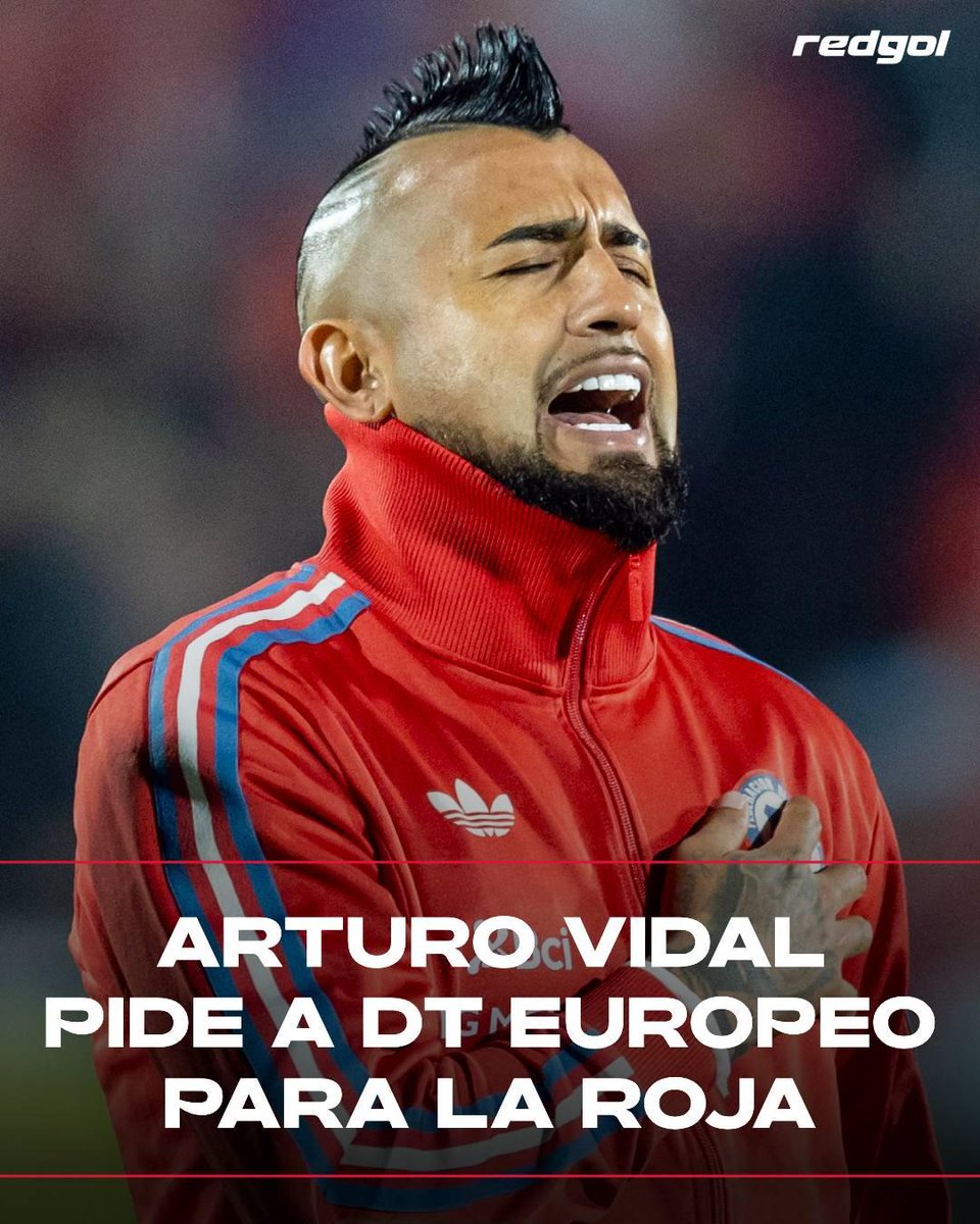 redgol's tweet photo. El “King” sorprendió al hablar sobre quién debería tomar las riendas de La Roja y puso sobre la mesa un nombre que conoce muy bien. 👀

Arturo Vidal se acordó de su exentrenador en Juventus e Inter y hasta bromeó con ir a buscarlo a Italia. 🇮🇹

¿Te gustaría verlo en Chile? 🇨🇱 https://t.co/7etRp8f2MO