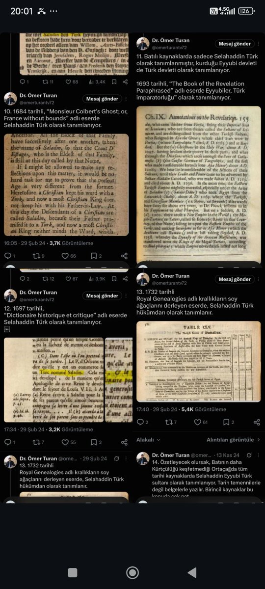 EfeKn89840's tweet photo. @zazakiworld @zazakiworld bey 
@omerturantv72 hoca 
Eyyubi ye Türk diyen
10larca kaynağı paylaştı

Bunlardan 12 tanesini atıyım 
Sana
Hep Türk Türkmen hakanı sultanı
Diye bahsedilir

Historie universelle
The general historie
Royal genelalogies
Dictionarie histerigue 
Örnek kaynaklar https://t.co/JnB6kIRefv