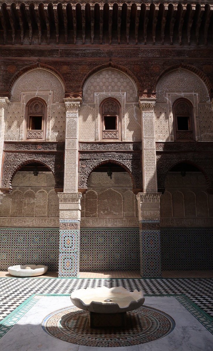 muslimpicture's tweet photo. Al Attarine Madrasa, Morocco. https://t.co/DVligyVVUE