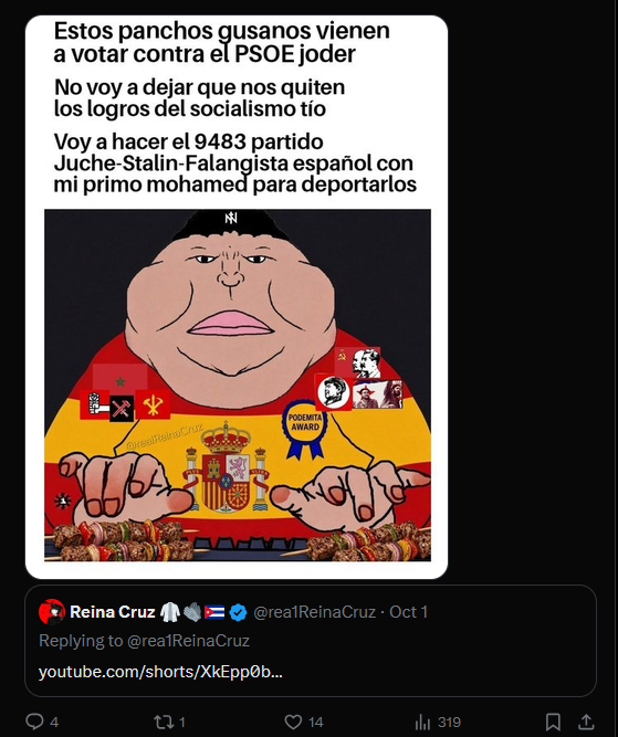 DissectM1L4GR03's tweet photo. @rea1ReinaCruz Acusas a los españoles de mierda que nunca ha pasado https://t.co/2Q7RVSkGE9