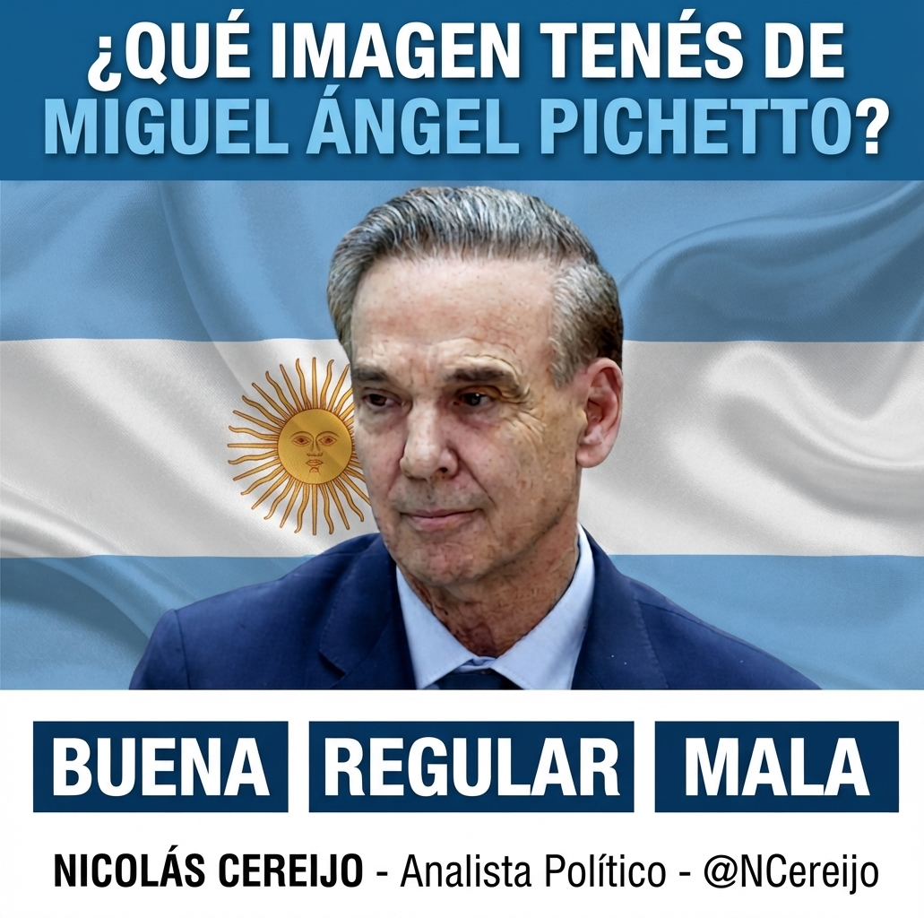 NCereijo's tweet photo. ¿Qué imagen tenés de Miguel Ángel Pichetto?
A BUENA
B REGULAR
C MALA