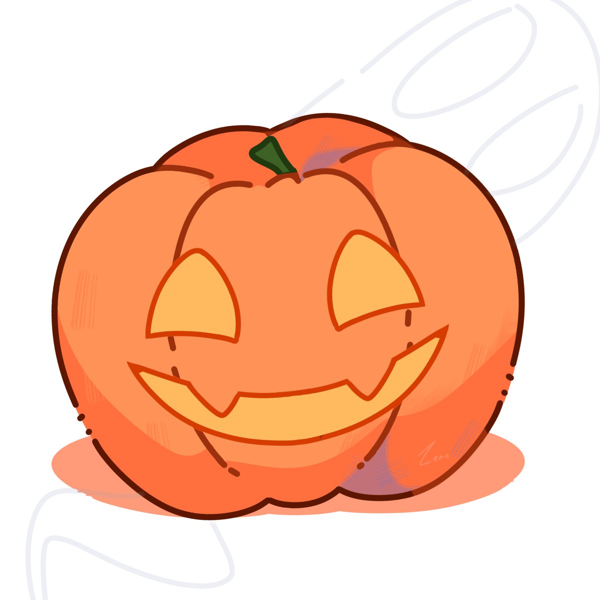 Rukaa_30's tweet photo. I forgot.. #vgtober Day 2 : Pumpkin https://t.co/mGv87JYTqV