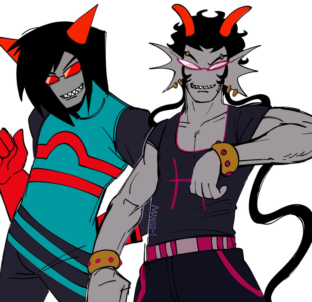 Mangjiaoo_'s tweet photo. Whole ass zestfest 

#homestuck #dancestors #genderbend https://t.co/FHV4y7IEIc