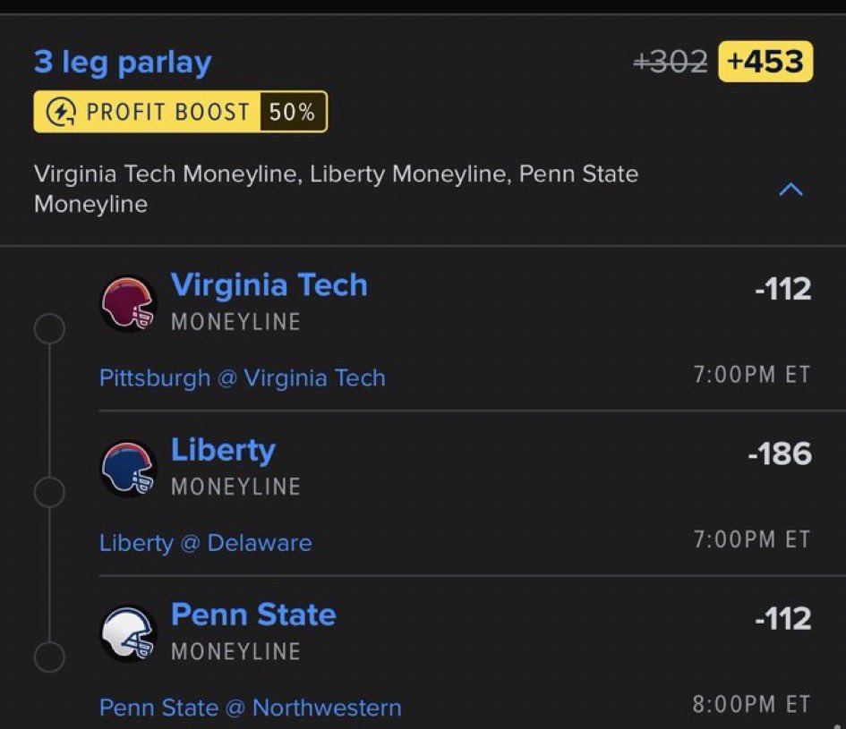 triciatips_'s tweet photo. CFB ML Boost

Good Luck If Tailing🍀

@Playbook https://t.co/Q81amG757r