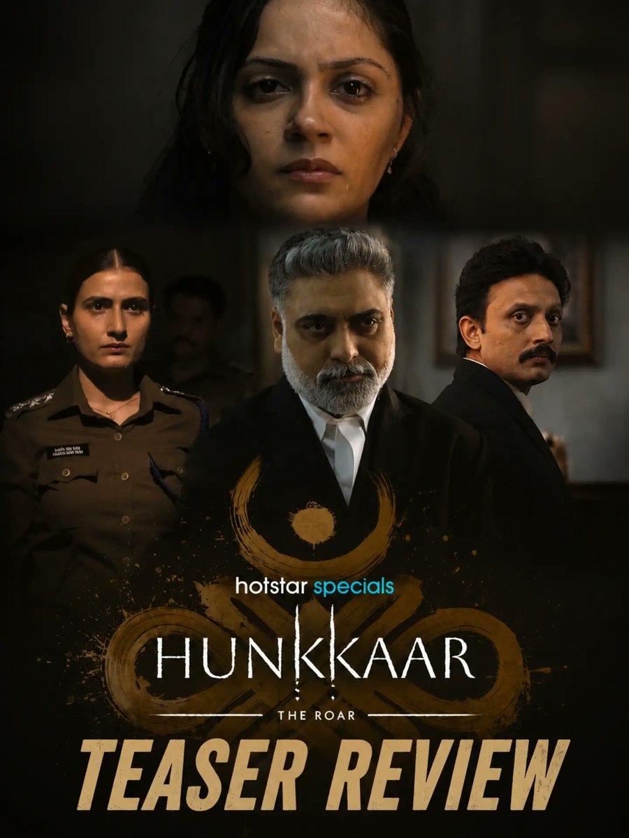 Tanzuzz's tweet photo. Aneet Padda is ready to roar! JioHotstar drops the teaser for Hunkkaar: The Roar, a dark, intense story of power, faith, justice, and one girl’s fight against the system. https://t.co/NEioCpyYzP