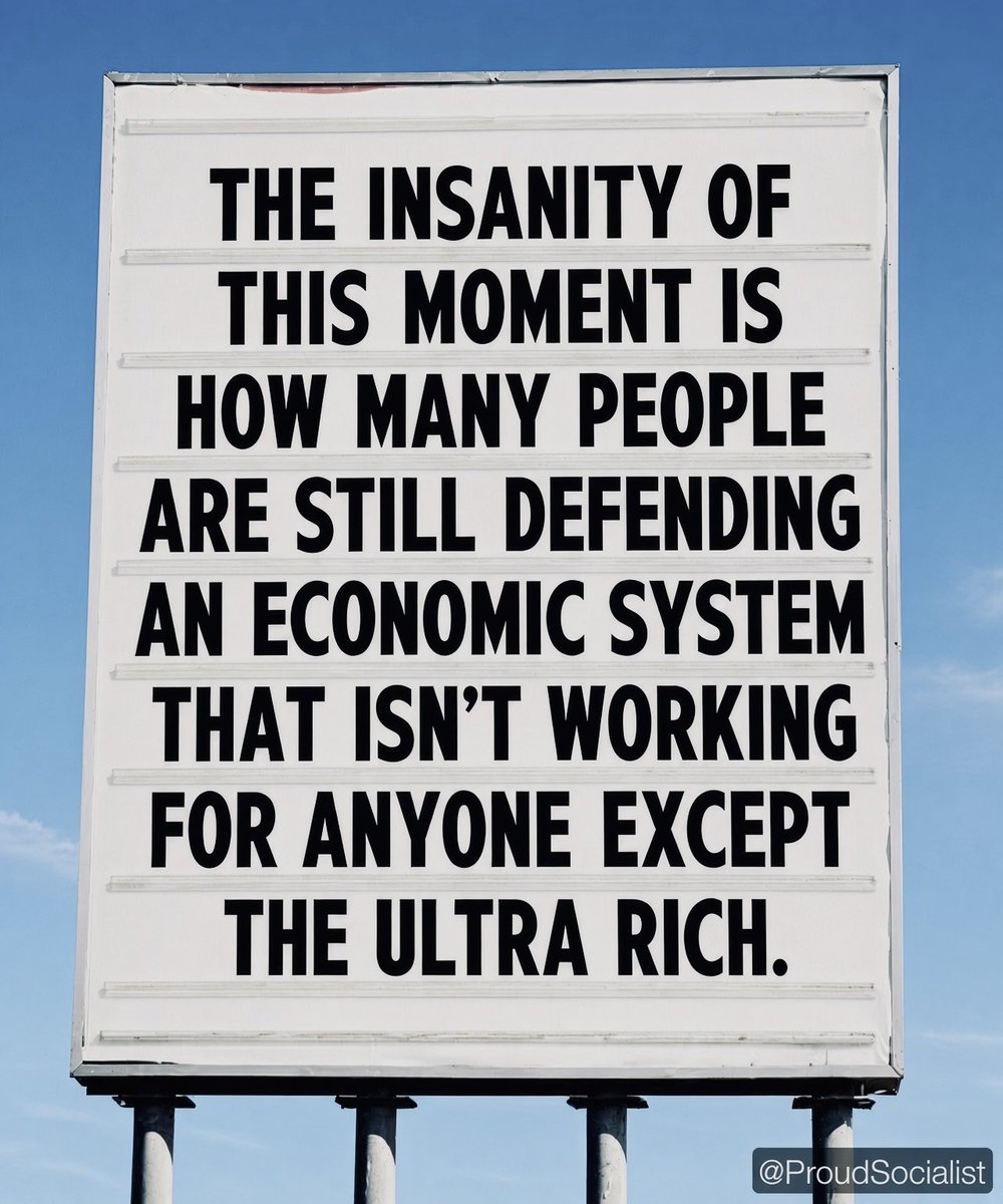 ProudSocialist's tweet photo. The richest 0.1% of American households have doubled their total wealth since 2019, from $13.4 trillion to $27.9 trillion.

Their average daily gain in net worth was $43,000 a day per household.

Over this same period, the bottom 50% increased their net worth by just $14 a day. https://t.co/BroMXlGCsC