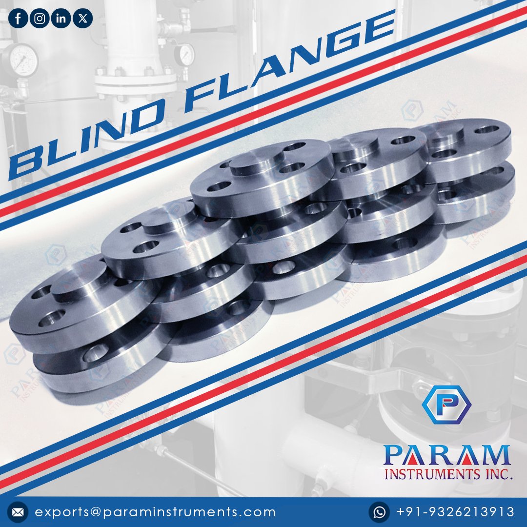 Param_Inc_'s tweet photo. Where precision meets performance, our Flanges define industrial excellence.
Email: exports@paraminstruments.com
WhatsApp: +919326213913
#Flange #SteelFittings #PipingSolutions #IndustrialEquipment #ASME #DIN #JIS #ENStandards #OilAndGas #CNC #Steel #Energy #Offshore #MadeinIndia https://t.co/UZBbTsnF6M